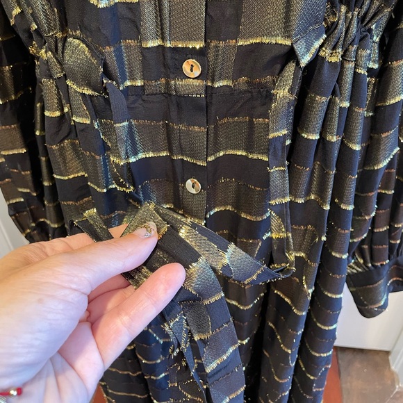 Stine Goya Lydia Button Down Drawstring Dress, L - Picture 5 of 16